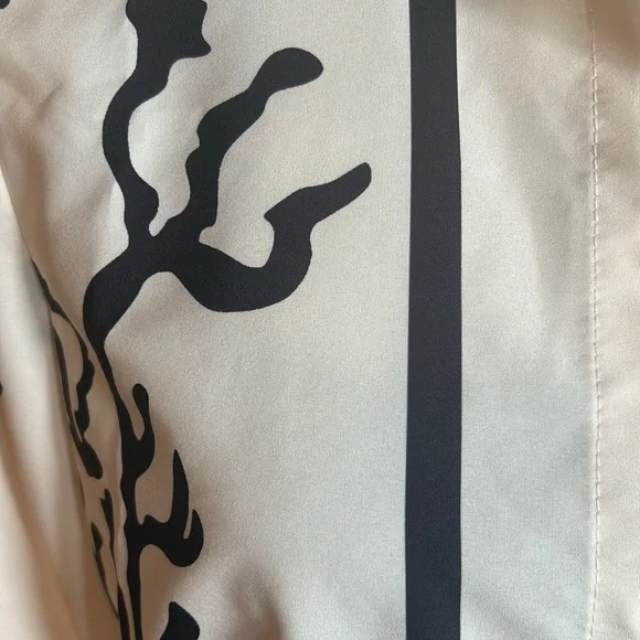 🔥NWOT Coral reef pant set black and cream. Size small p2p 20'' - Picture 8 of 9